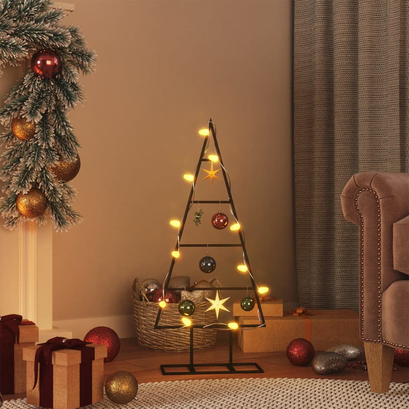 Afbeelding laden in galerijviewer, Vidaxl kerstdecoratie kerstboom 60 cm metaal zwart