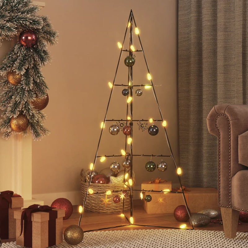Load image into Gallery viewer, Vidaxl kerstdecoratie kerstboom 100 cm metaal zwart