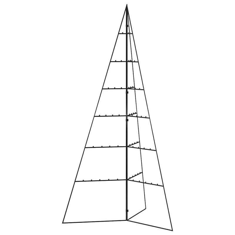 Afbeelding laden in galerijviewer, Vidaxl kerstdecoratie kerstboom 140 cm metaal zwart