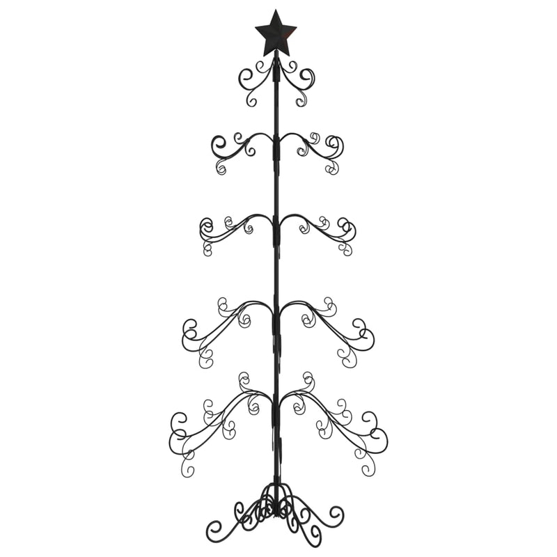 Afbeelding laden in galerijviewer, VidaXL Kerstdecoratie kerstboom 150 cm metaal zwart