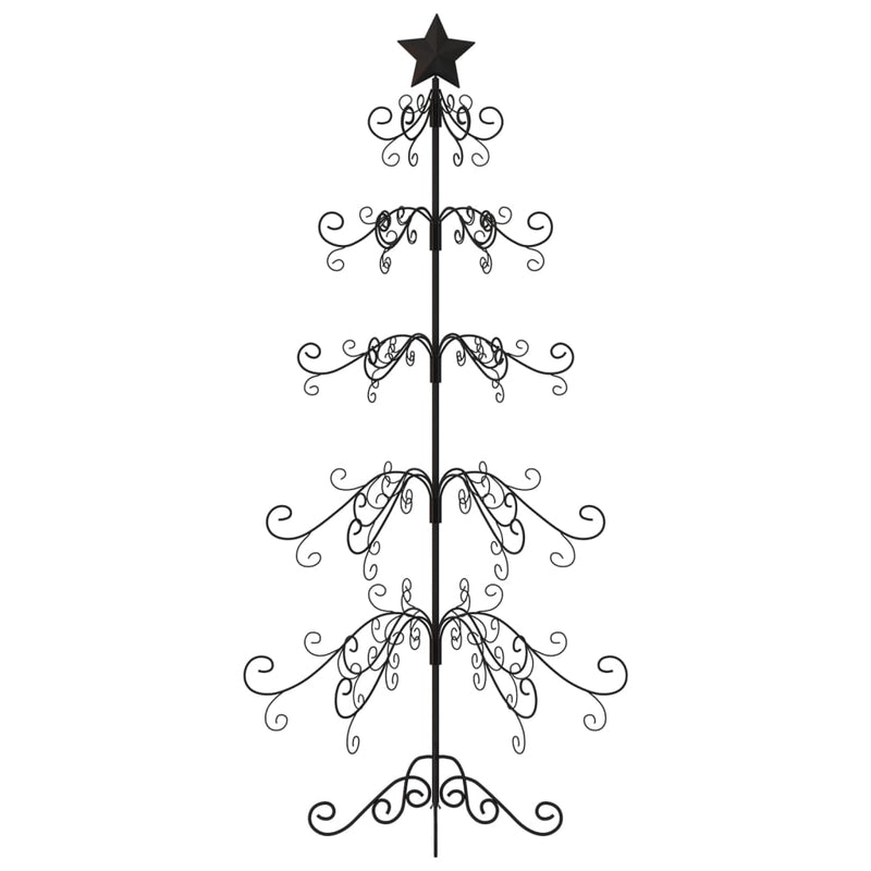 Afbeelding laden in galerijviewer, VidaXL Kerstdecoratie kerstboom 150 cm metaal zwart