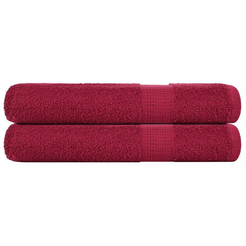 Load image into Gallery viewer, Vidaxl handdoeken frogn 2 st 100x200 cm 360 g m² bordeaux