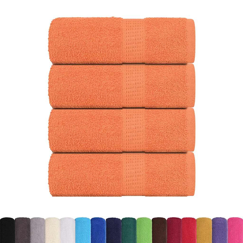 Load image into Gallery viewer, Vidaxl washandjes frogn 4 st 30x30 cm 360 g m² oranje