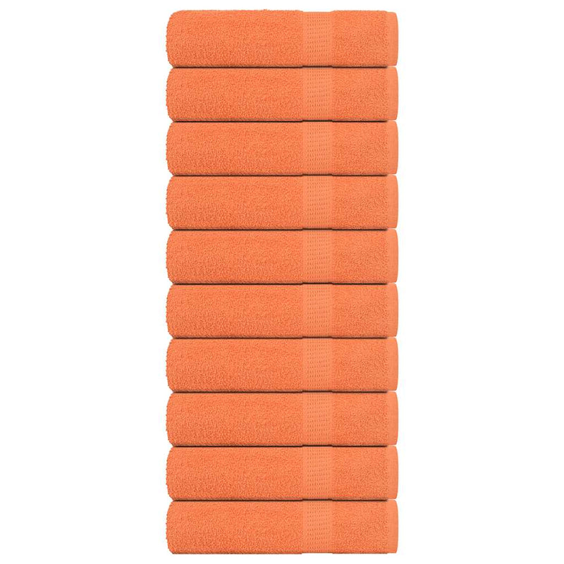 Load image into Gallery viewer, Vidaxl douchedoeken frogn 10 st 70x140 cm 360 g m² oranje