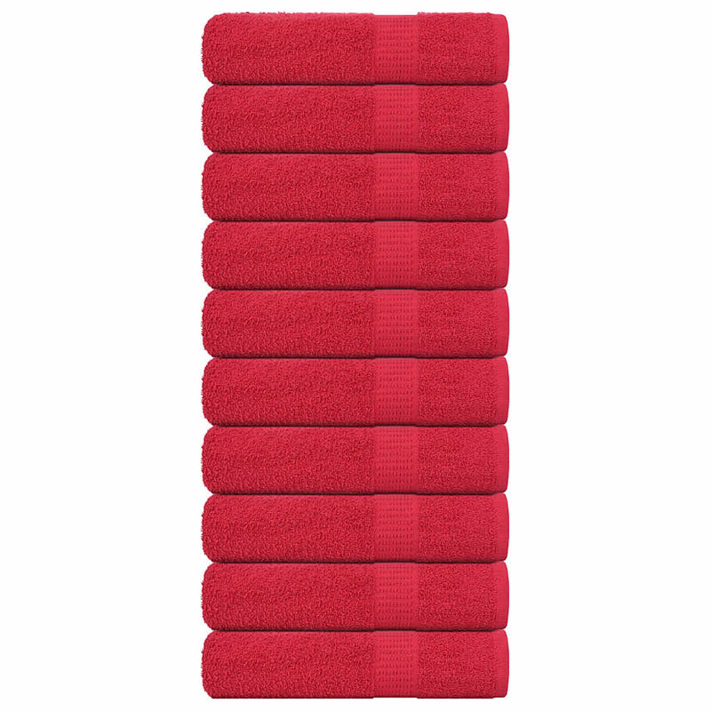Load image into Gallery viewer, Vidaxl handdoeken frogn 10 st 50x100 cm 360 g m² rood