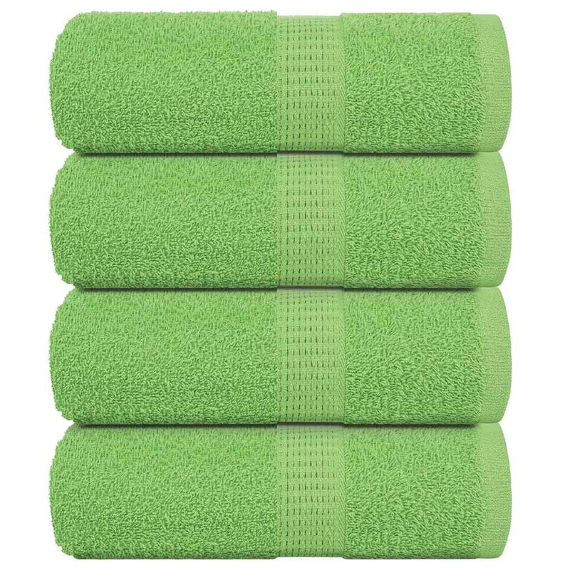 Load image into Gallery viewer, Vidaxl washandjes frogn 4 st 30x30 cm 360 g m² appelgroen