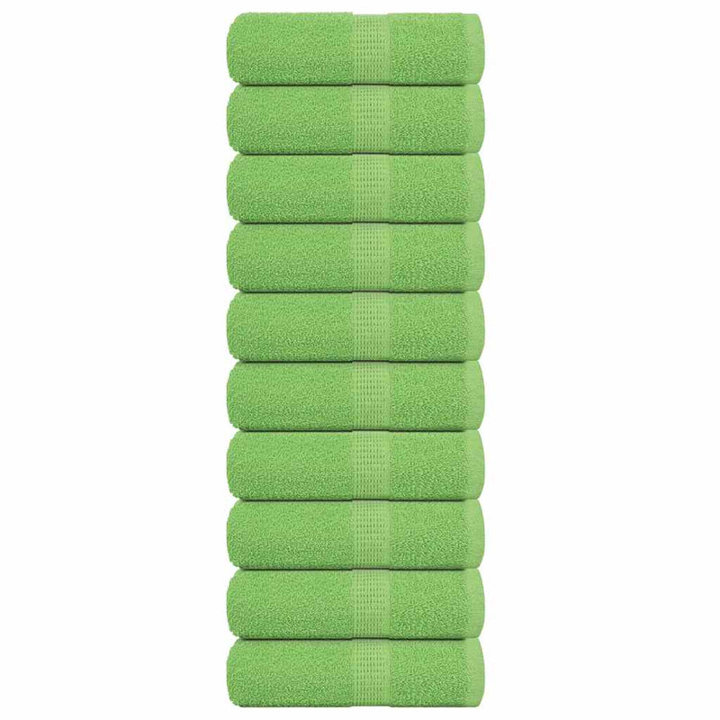 Load image into Gallery viewer, Vidaxl washandjes frogn 10 st 30x30 cm 360 g m² appelgroen