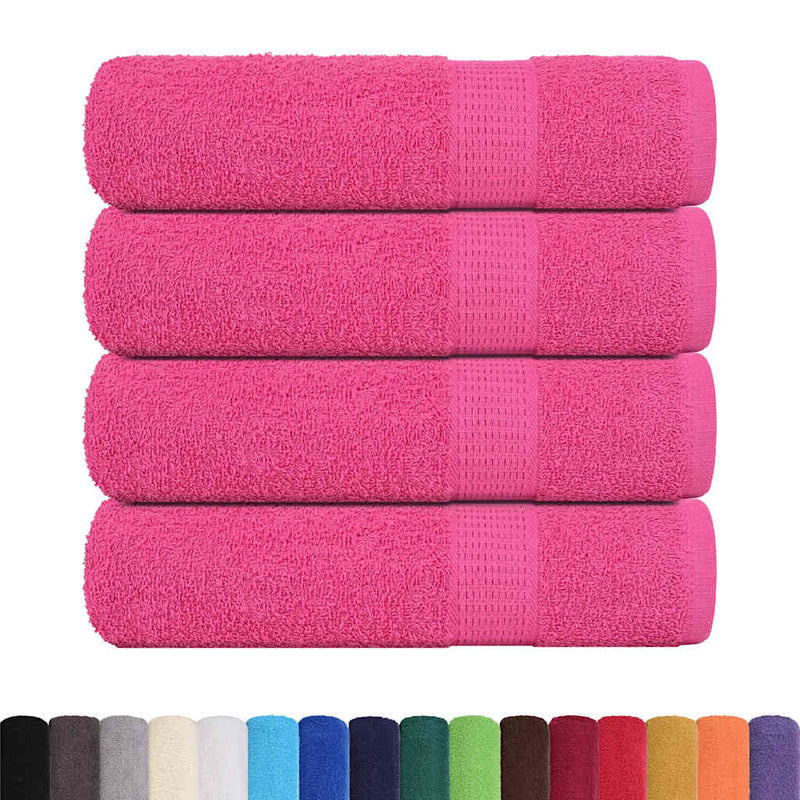 Load image into Gallery viewer, Vidaxl douchehanddoeken frogn 4 st 70x140 cm 360 g m² roze