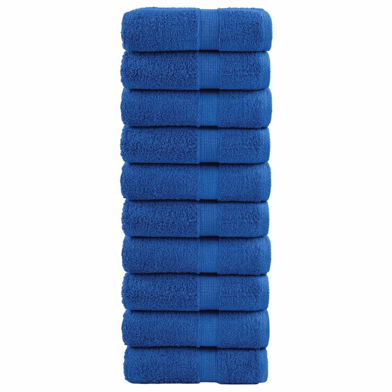 Load image into Gallery viewer, Vidaxl premium washandjes solund 10 stuks blauw 30x30 cm 600 g m²