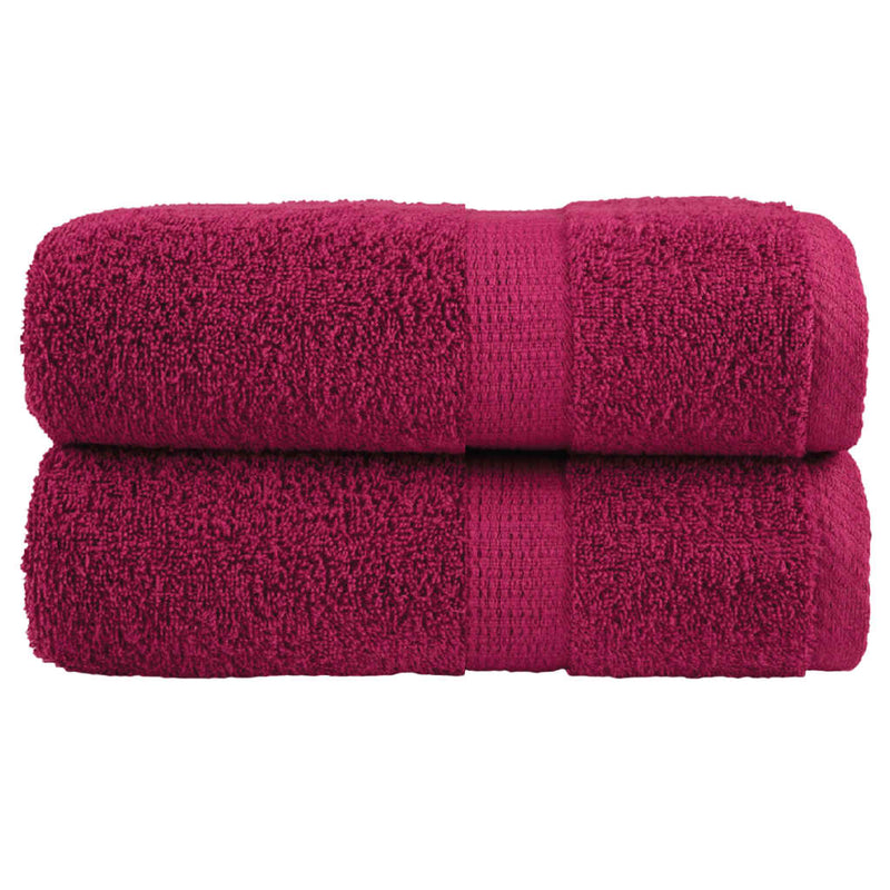 Load image into Gallery viewer, Vidaxl premium washandjes solund 2 stuks bordeaux 30x30cm 600 g m²