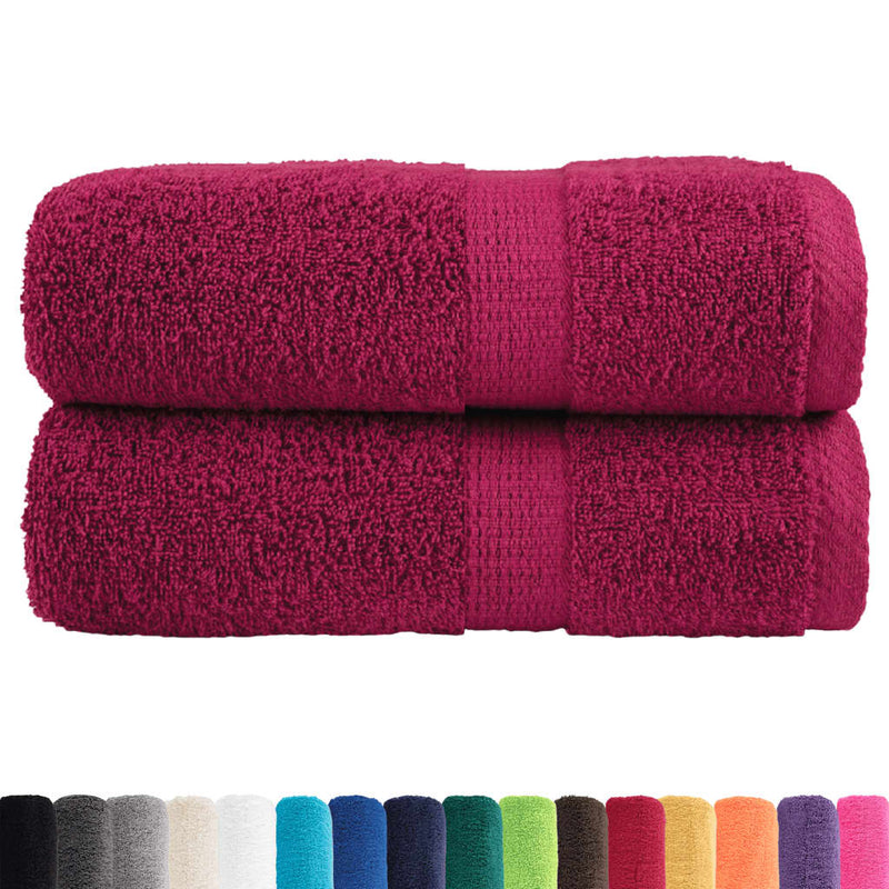 Load image into Gallery viewer, Vidaxl premium washandjes solund 2 stuks bordeaux 30x30cm 600 g m²