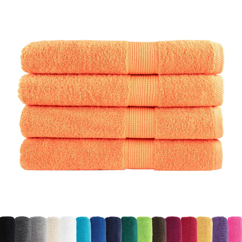 Load image into Gallery viewer, Vidaxl saunadoeken solund 4 st 600 g m² 80x200 cm oranje
