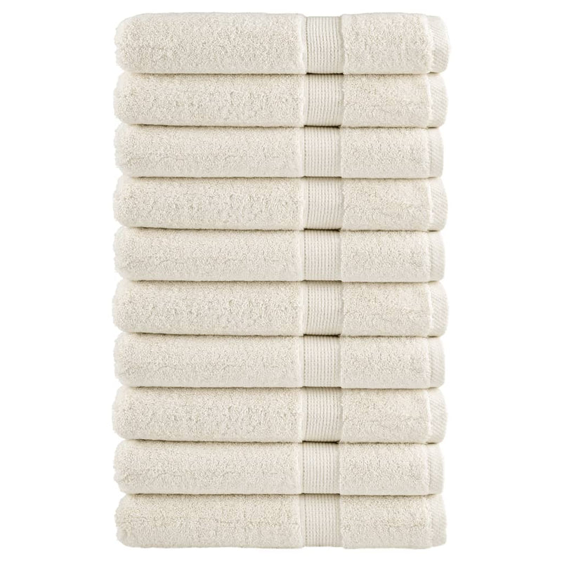 Load image into Gallery viewer, Vidaxl saunadoeken solund 10 st 600 g m² 80x200 cm crèmekleurig