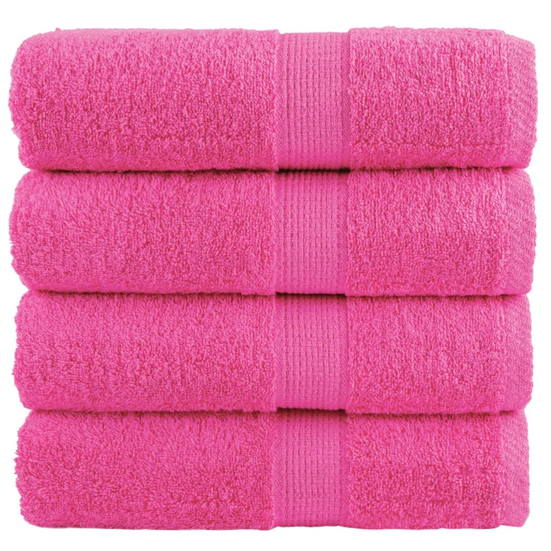 Load image into Gallery viewer, Vidaxl premium washandjes solund 4 stuks roze 30x30 cm 600 g m2