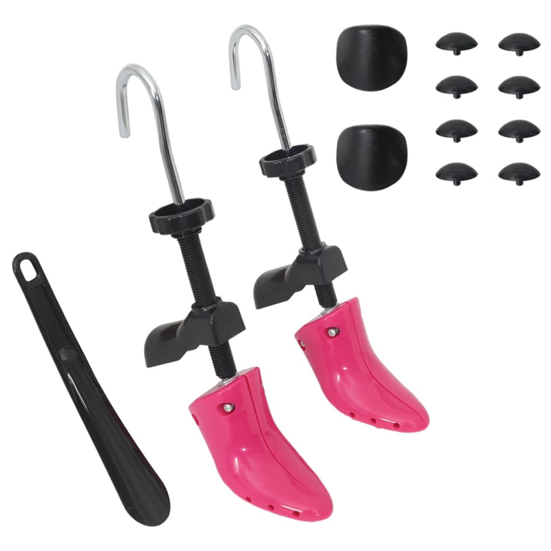Load image into Gallery viewer, Vidaxl schoenspanners met schoenlepel eu 34-40 kunststof roze