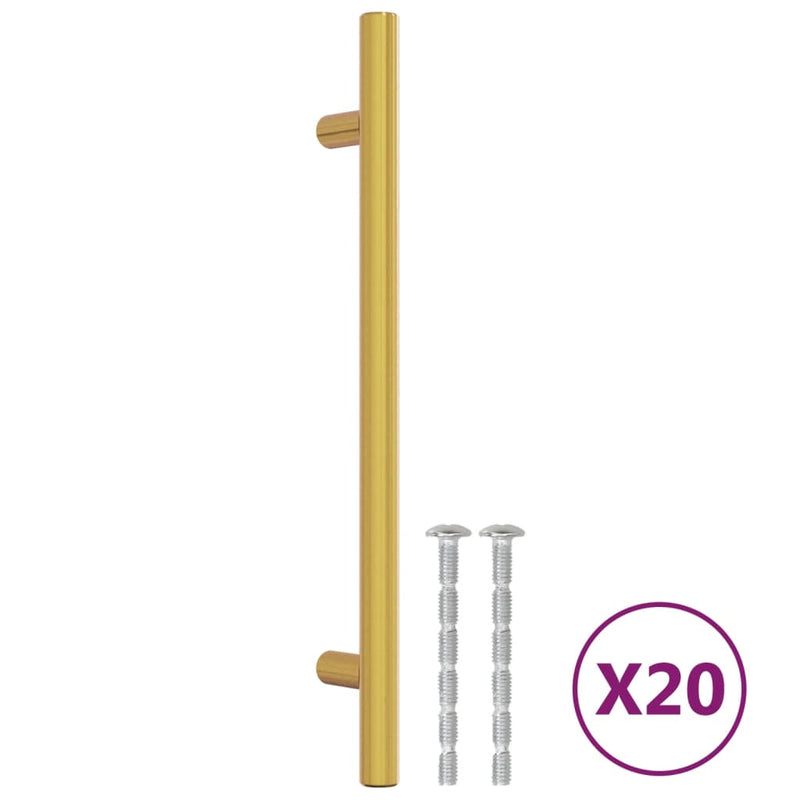 Load image into Gallery viewer, VidaXL Handvatten 20 st 160 mm roestvrij staal goudkleurig