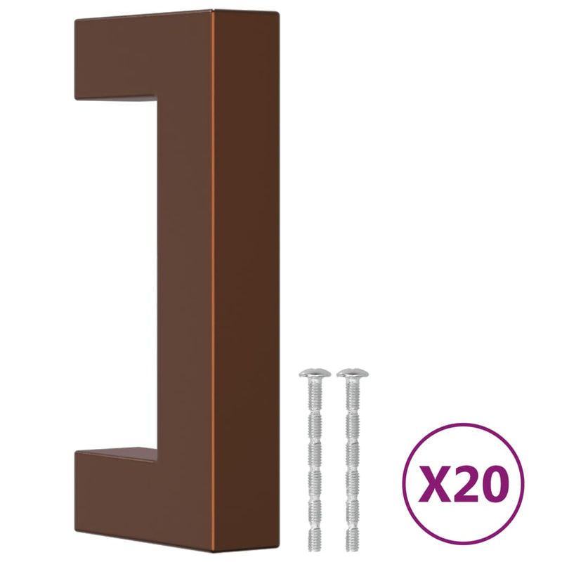 Load image into Gallery viewer, Vidaxl handvatten 20 st 64 mm roestvrij staal bronskleurig