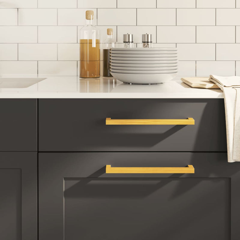 Load image into Gallery viewer, Vidaxl handvatten 10 st 224 mm roestvrij staal goudkleurig