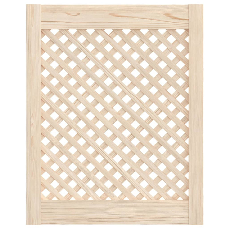 Load image into Gallery viewer, Vidaxl kastdeuren met latwerk 2 st 49,5x61,5 cm massief grenenhout