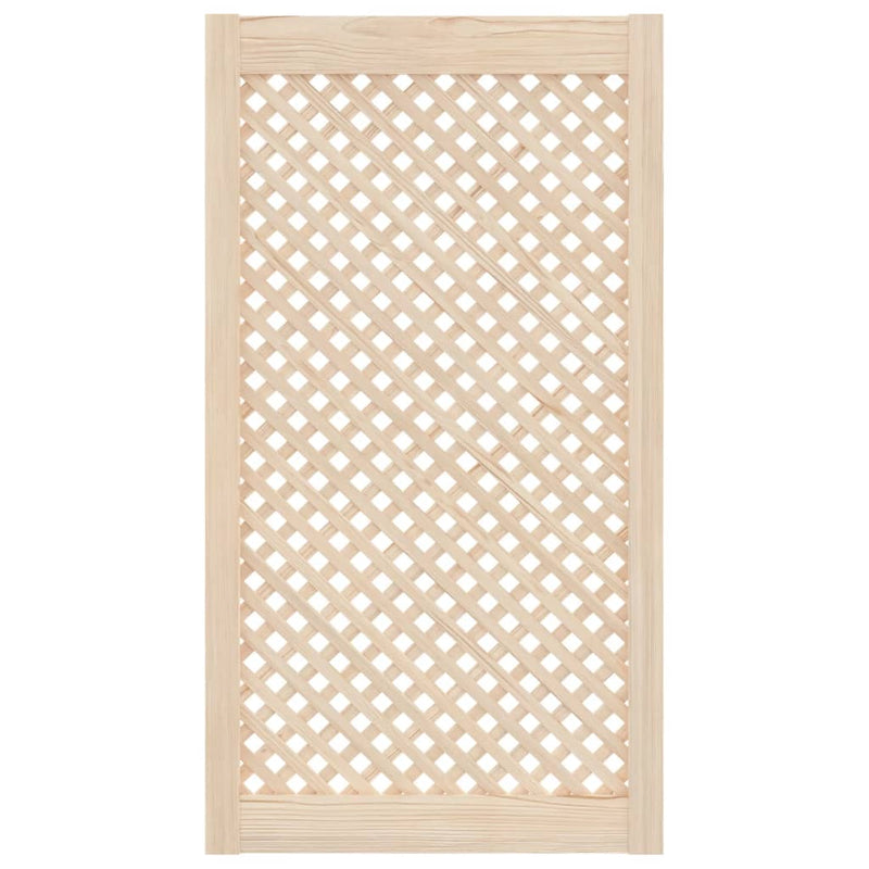 Load image into Gallery viewer, Vidaxl kastdeuren met latwerk 2 st 49,5x99 cm massief grenenhout