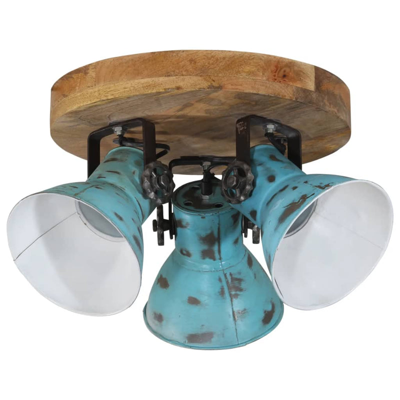 Load image into Gallery viewer, Vidaxl plafondlamp 25 w e27 35x35x25 cm verweerd blauw