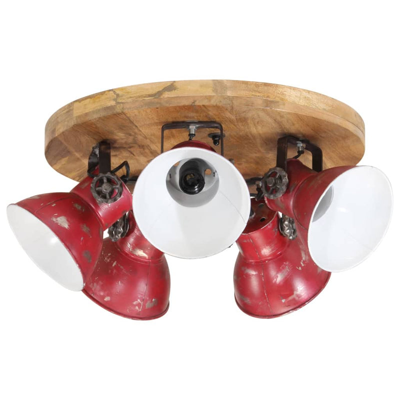 Load image into Gallery viewer, Vidaxl plafondlamp 25 w e27 50x50x25 cm verweerd rood