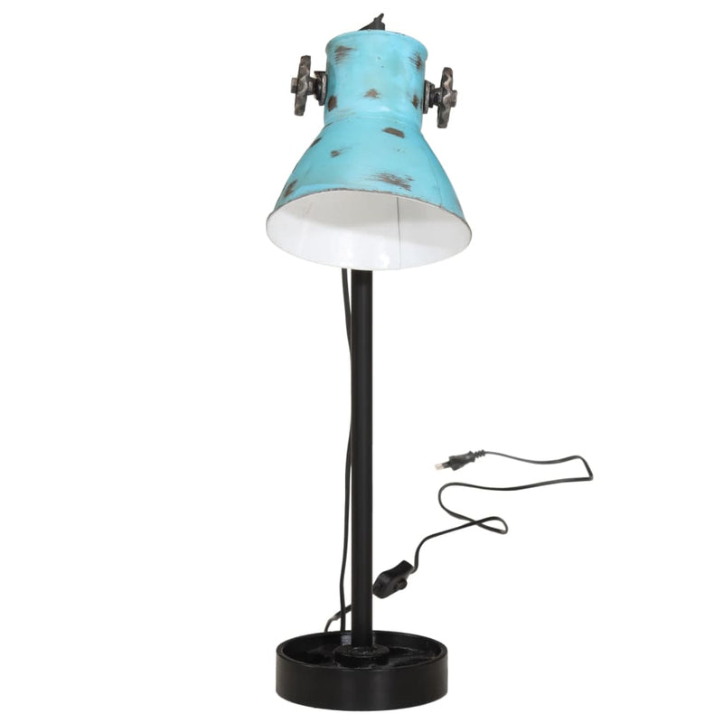Load image into Gallery viewer, Vidaxl bureaulamp 25 w e27 15x15x55 cm verweerd blauw