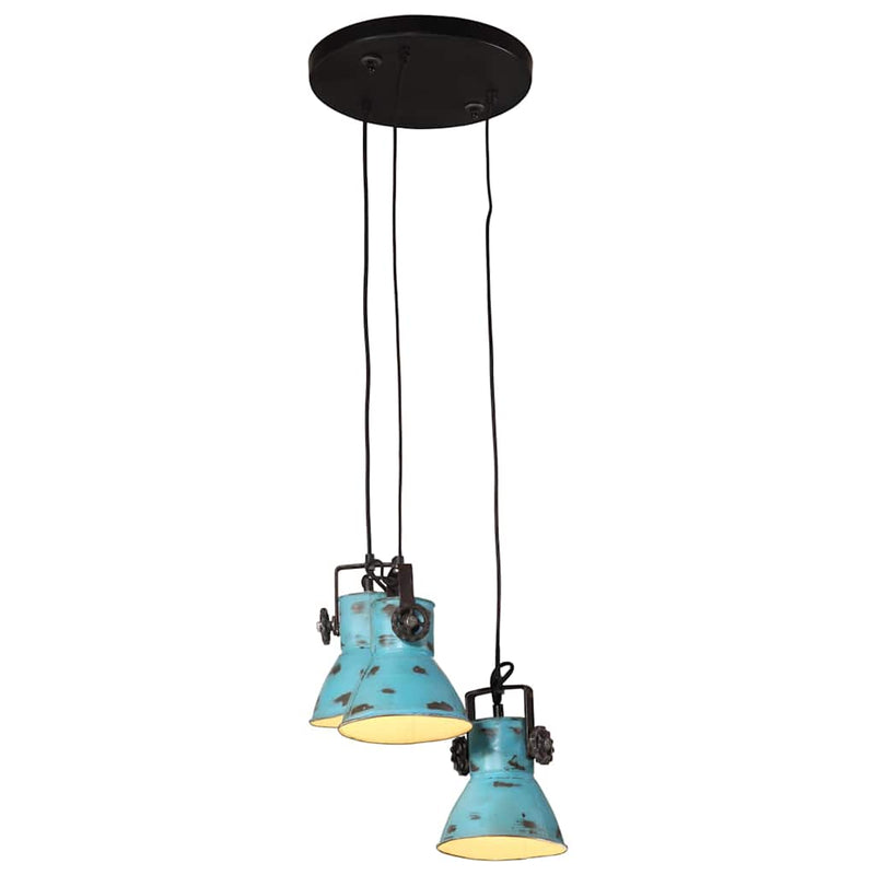 Load image into Gallery viewer, Vidaxl hanglamp 25 w e27 30x30x100 cm verweerd blauw