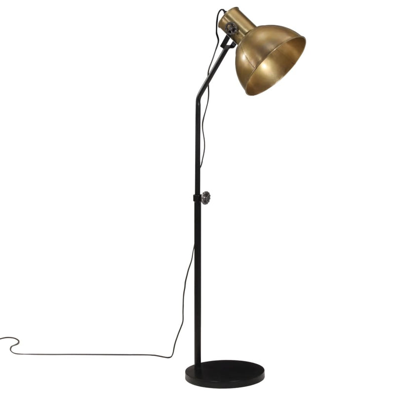 Load image into Gallery viewer, VidaXL Vloerlamp 25 W E27 30x30x90-150 cm antiek messingkleurig