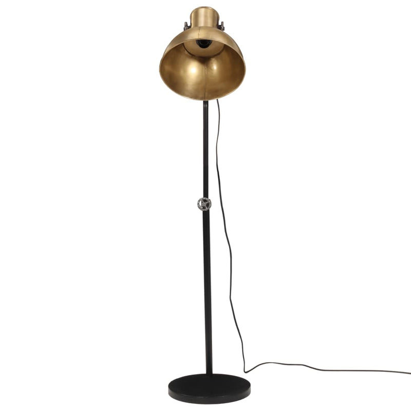 Load image into Gallery viewer, VidaXL Vloerlamp 25 W E27 30x30x90-150 cm antiek messingkleurig