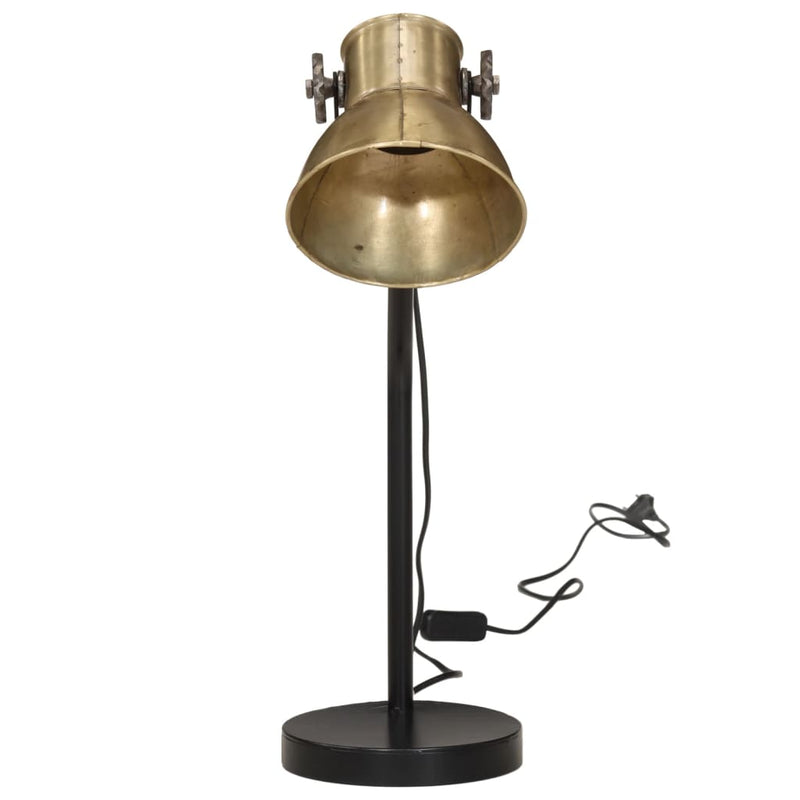 Load image into Gallery viewer, Vidaxl bureaulamp 25 w e27 17x17x60 cm antiek messingkleurig