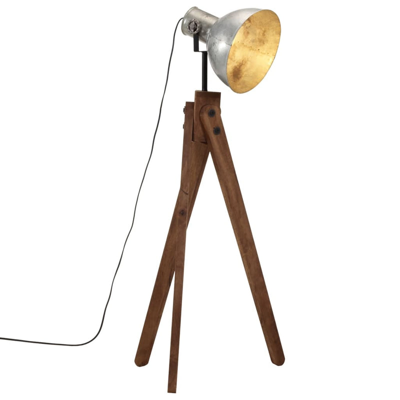 Load image into Gallery viewer, Vidaxl vloerlamp 25 w e27 45x45x120 cm vintage zilverkleurig