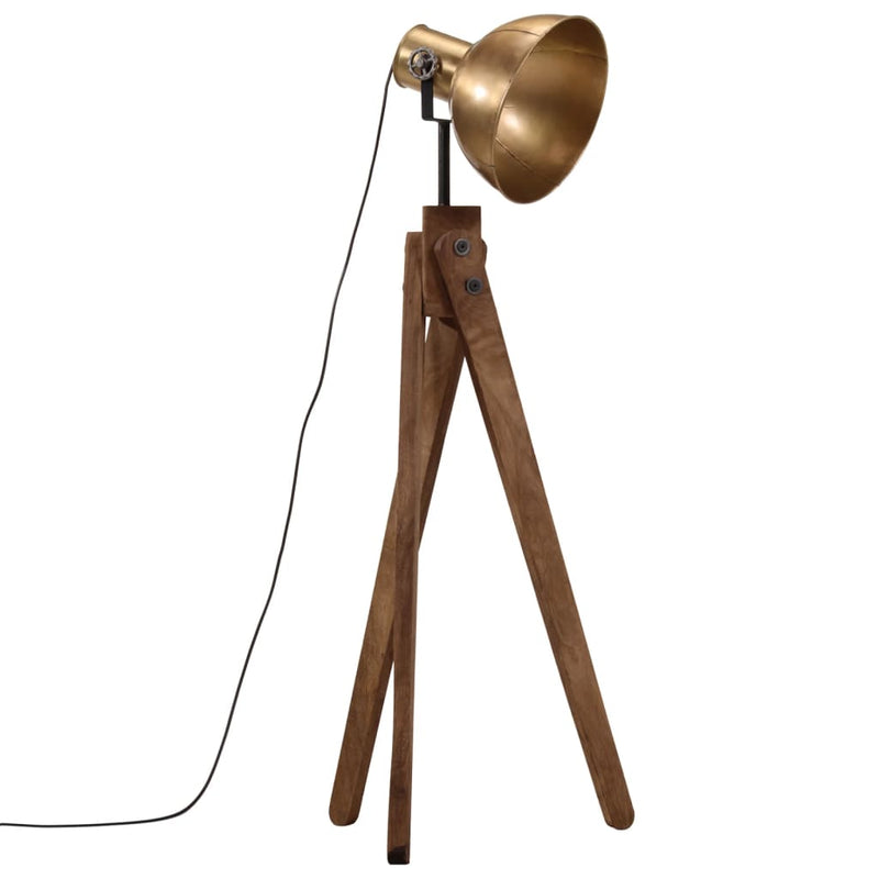 Load image into Gallery viewer, Vidaxl vloerlamp 25 w e27 45x45x120 cm antiek messingkleurig