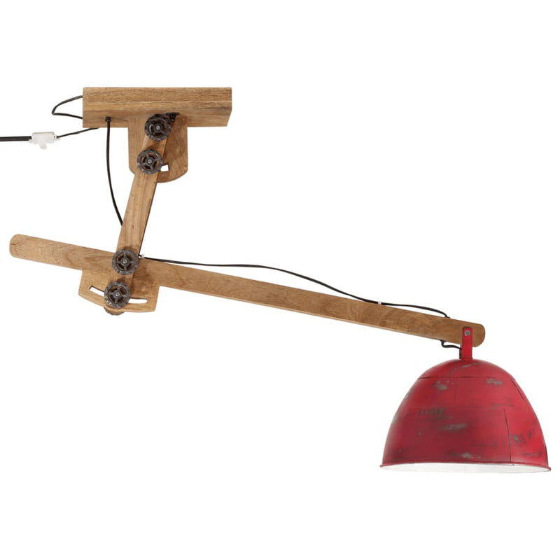 Load image into Gallery viewer, Vidaxl plafondlamp 25 w e27 105x30x65-108 cm verweerd rood