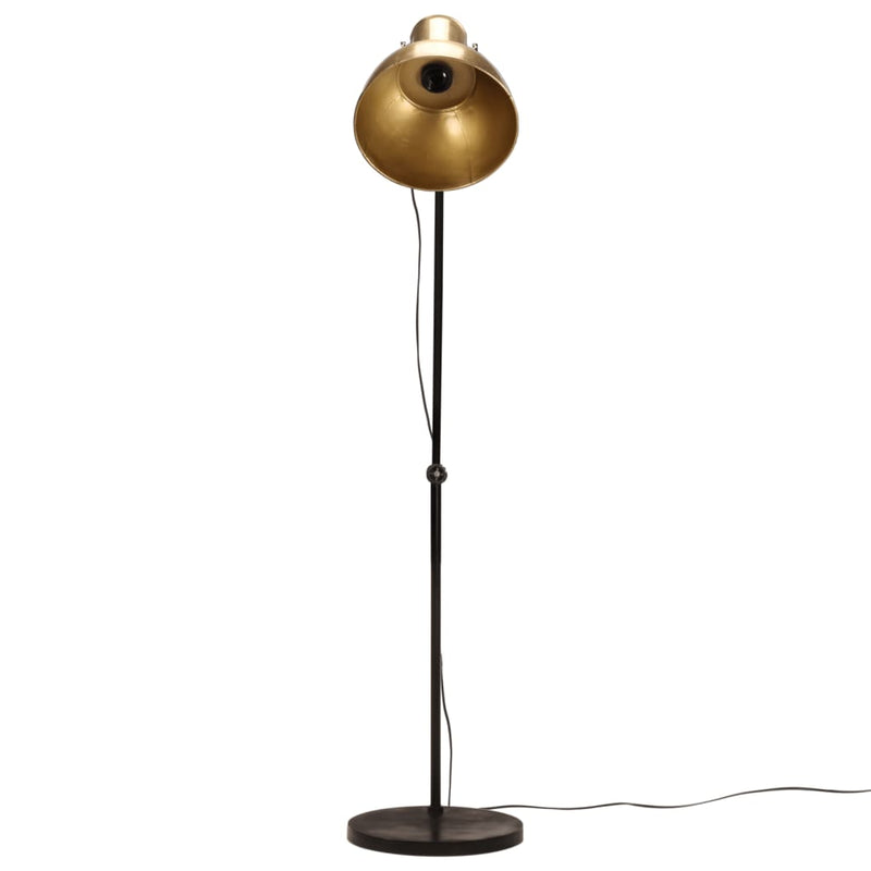 Load image into Gallery viewer, Vidaxl vloerlamp 25 w e27 150 cm antiek messingkleurig