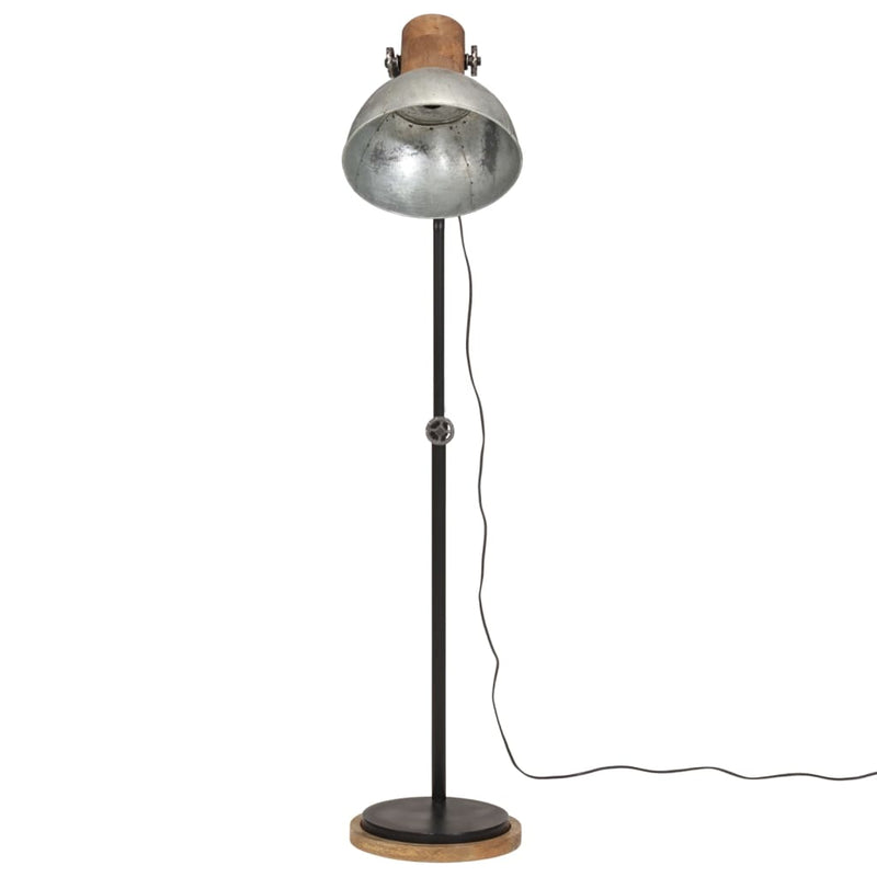Load image into Gallery viewer, Vidaxl vloerlamp 25 w e27 30x30x100-150 cm vintage zilverkleurig