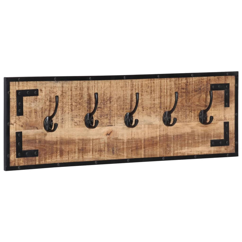 Load image into Gallery viewer, Vidaxl kapstokken 2 st 80x8x25 cm massief ruw mangohout