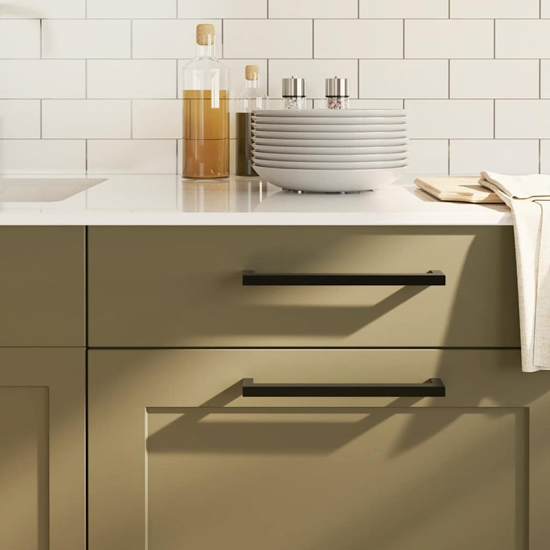 Load image into Gallery viewer, Vidaxl handvatten 5 st 224 mm roestvrij staal zwart