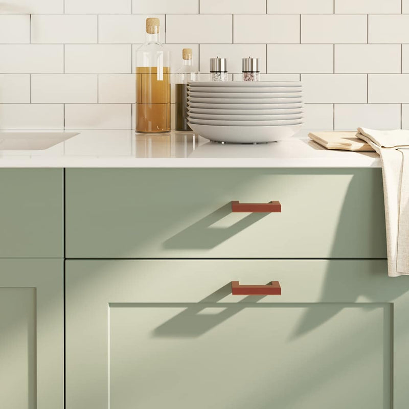 Load image into Gallery viewer, Vidaxl handvatten 10 st 64 mm roestvrij staal bronskleurig