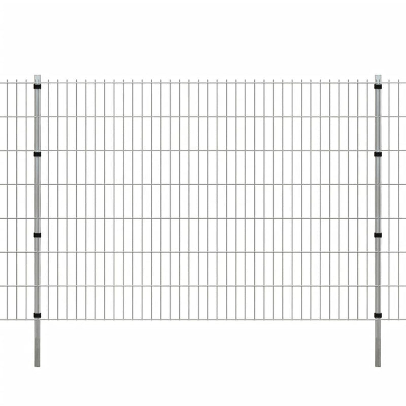 Load image into Gallery viewer, VidaXL Schuttingpalen 10 st 200 cm gegalvaniseerd staal zilverkleurig