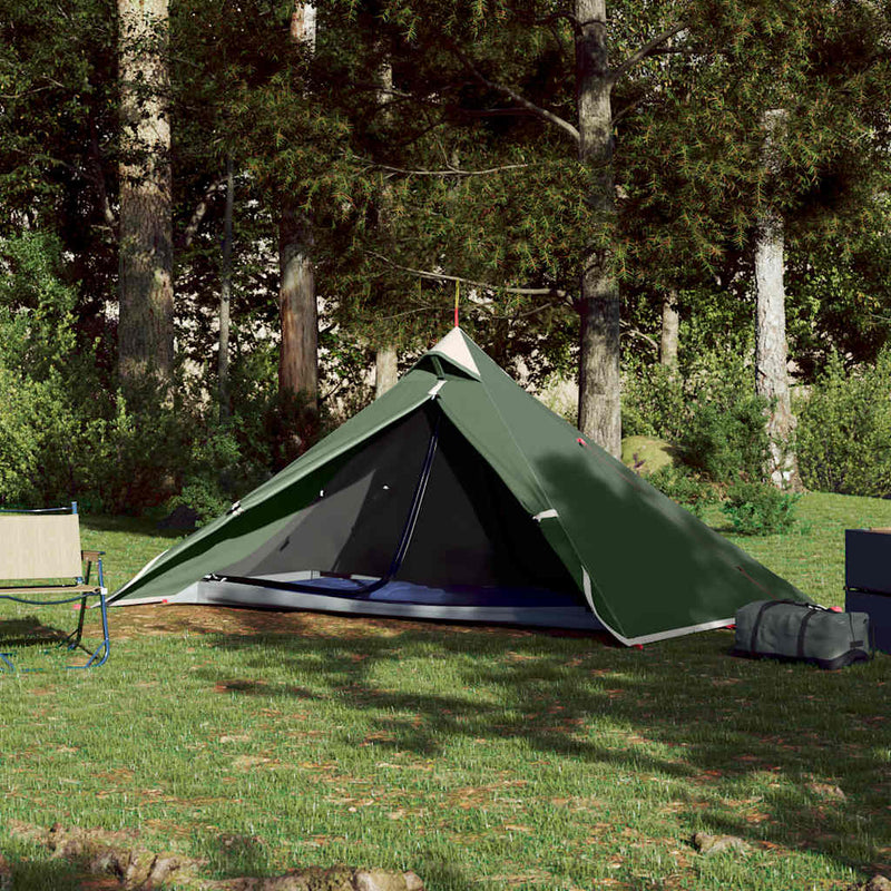 Load image into Gallery viewer, Vidaxl hangende tipi tent 1-persoons waterdicht groen