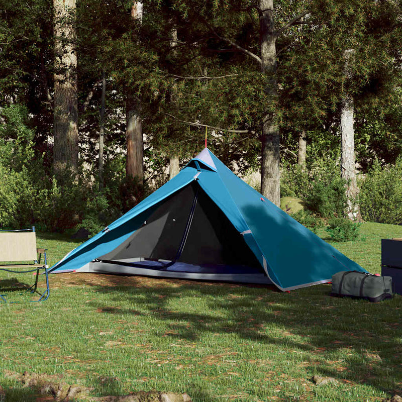 Load image into Gallery viewer, Vidaxl hangende tipi tent 1-persoons waterdicht blauw