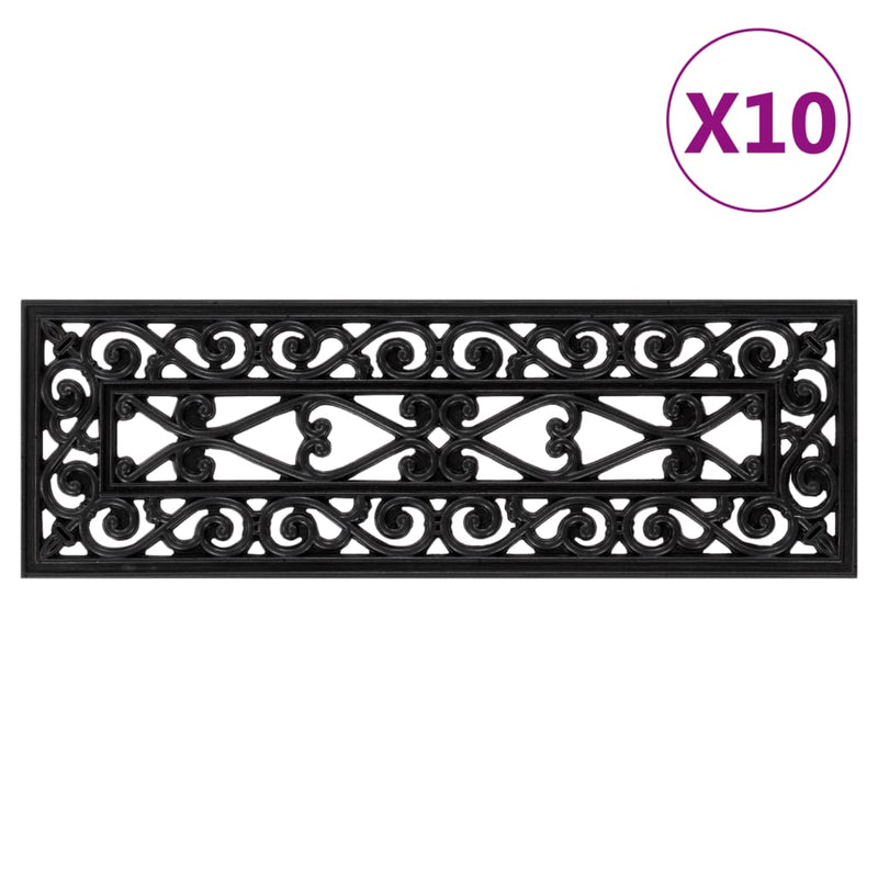 Load image into Gallery viewer, Vidaxl trapmatten 10 st 25x75 cm rubber