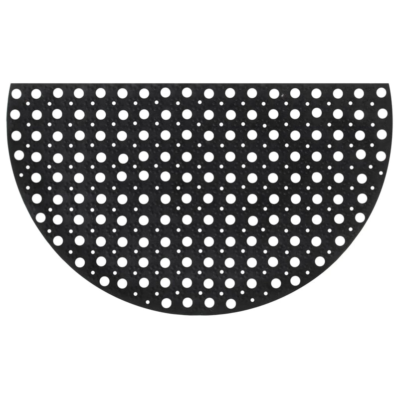 Load image into Gallery viewer, Vidaxl deurmat halfrond 45x75 cm rubber