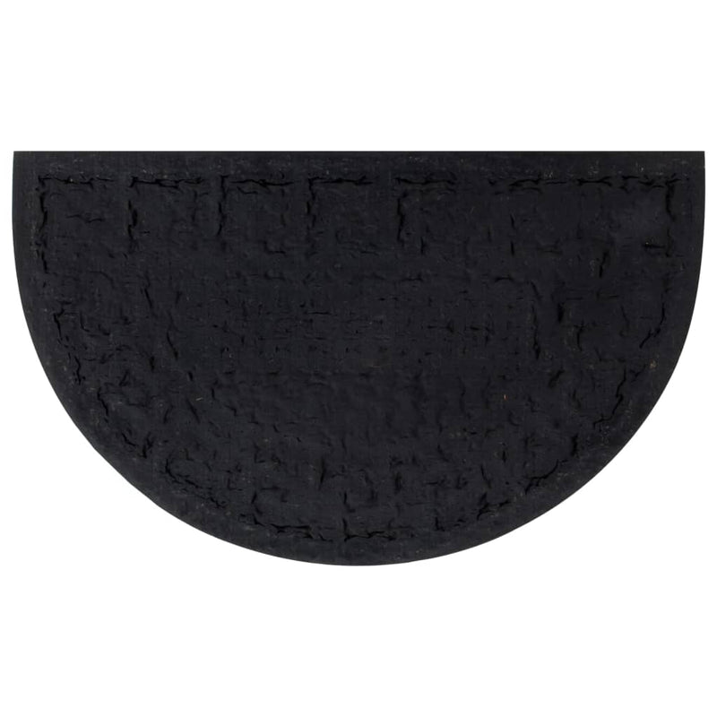 Afbeelding laden in galerijviewer, Vidaxl deurmat halfrond 45x75 cm rubber en kokosvezel