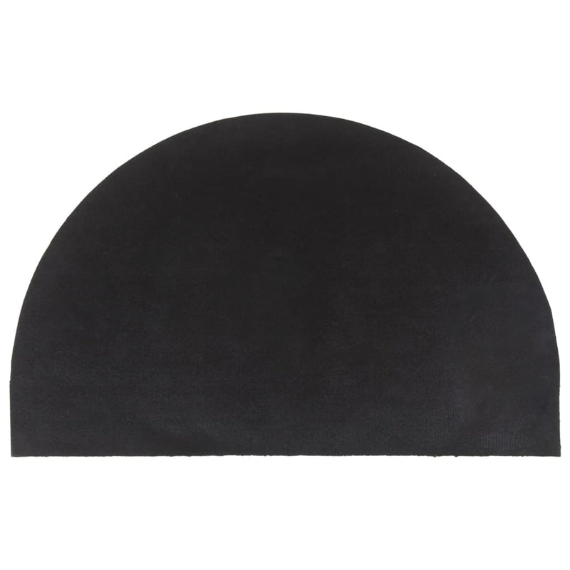 Load image into Gallery viewer, Vidaxl deurmat halfrond 50x80 cm getufte kokosvezel naturel