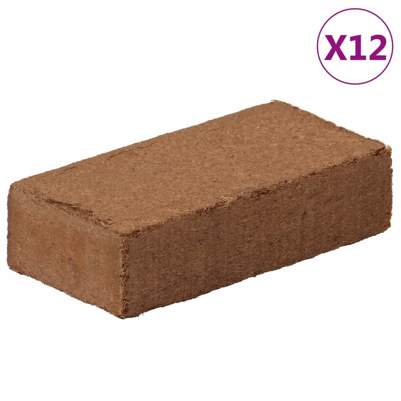 Load image into Gallery viewer, Vidaxl kokosvezelblokken 12 st 650 g elk 7,8 kg totaal