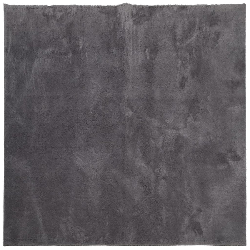 Afbeelding laden in galerijviewer, Vidaxl vloerkleed huarte laagpolig zacht wasbaar 160x160 cm antraciet