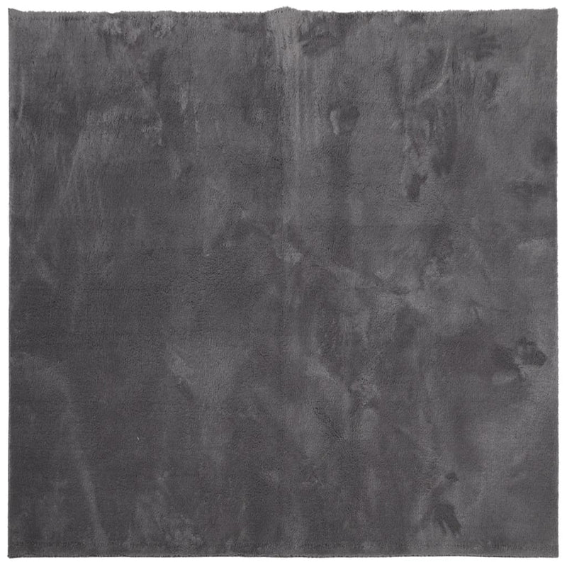 Afbeelding laden in galerijviewer, Vidaxl vloerkleed huarte laagpolig zacht wasbaar 200x200 cm antraciet