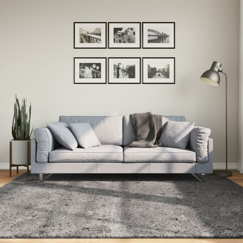 Afbeelding laden in galerijviewer, Vidaxl vloerkleed huarte laagpolig zacht wasbaar 200x200 cm antraciet